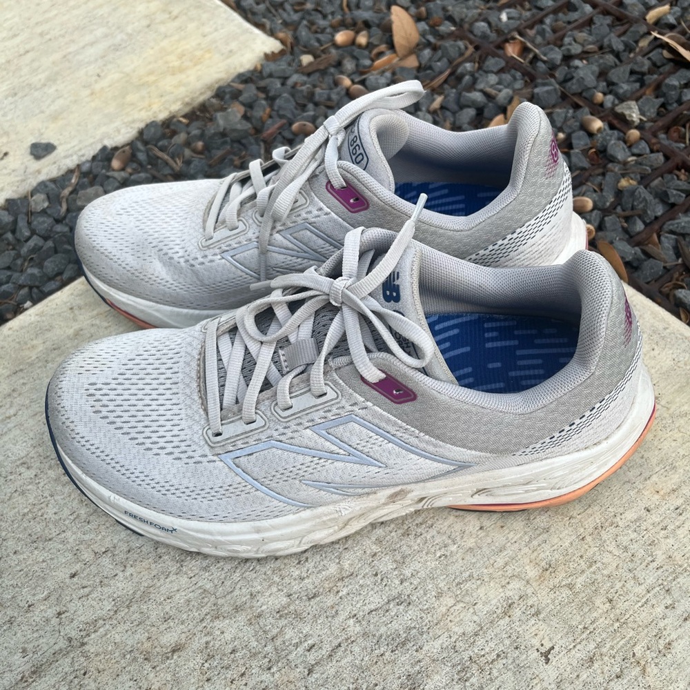 New Balance Women's Light Gray Athletic Shoes